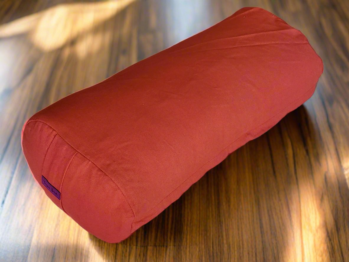 Oval Yoga Bolster | Pure | Rust - Yoga Soul