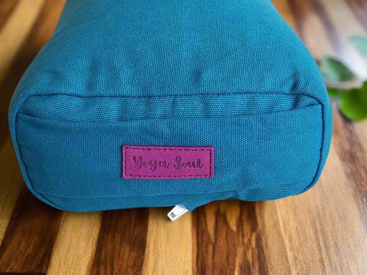 Pranayama Yoga Bolster | Pure | Teal - Yoga Soul