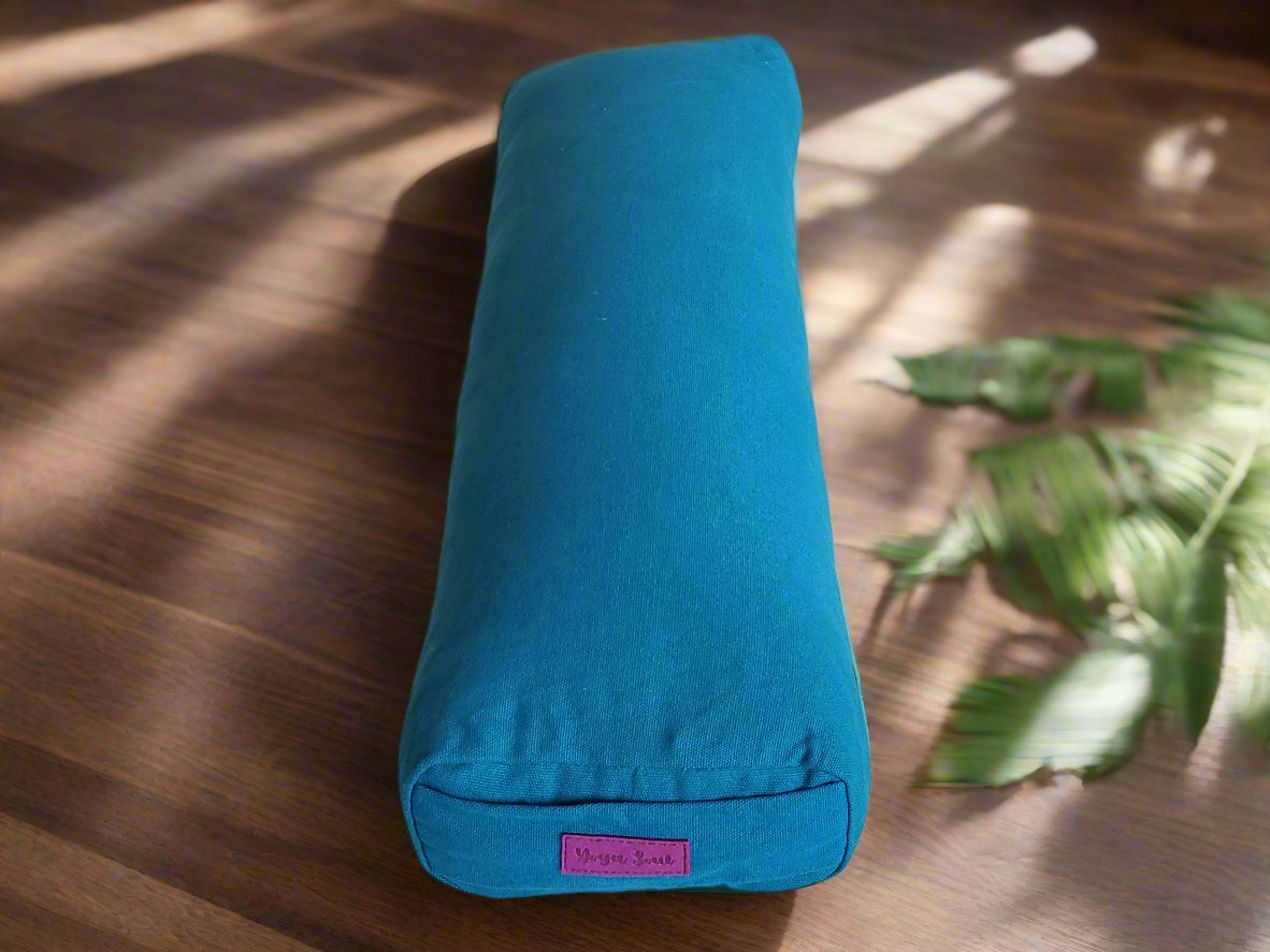 Pranayama Yoga Bolster | Pure | Teal - Yoga Soul