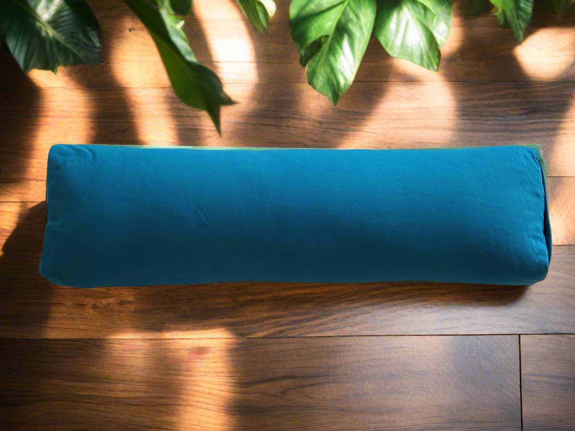 Pranayama Yoga Bolster | Pure | Teal - Yoga Soul