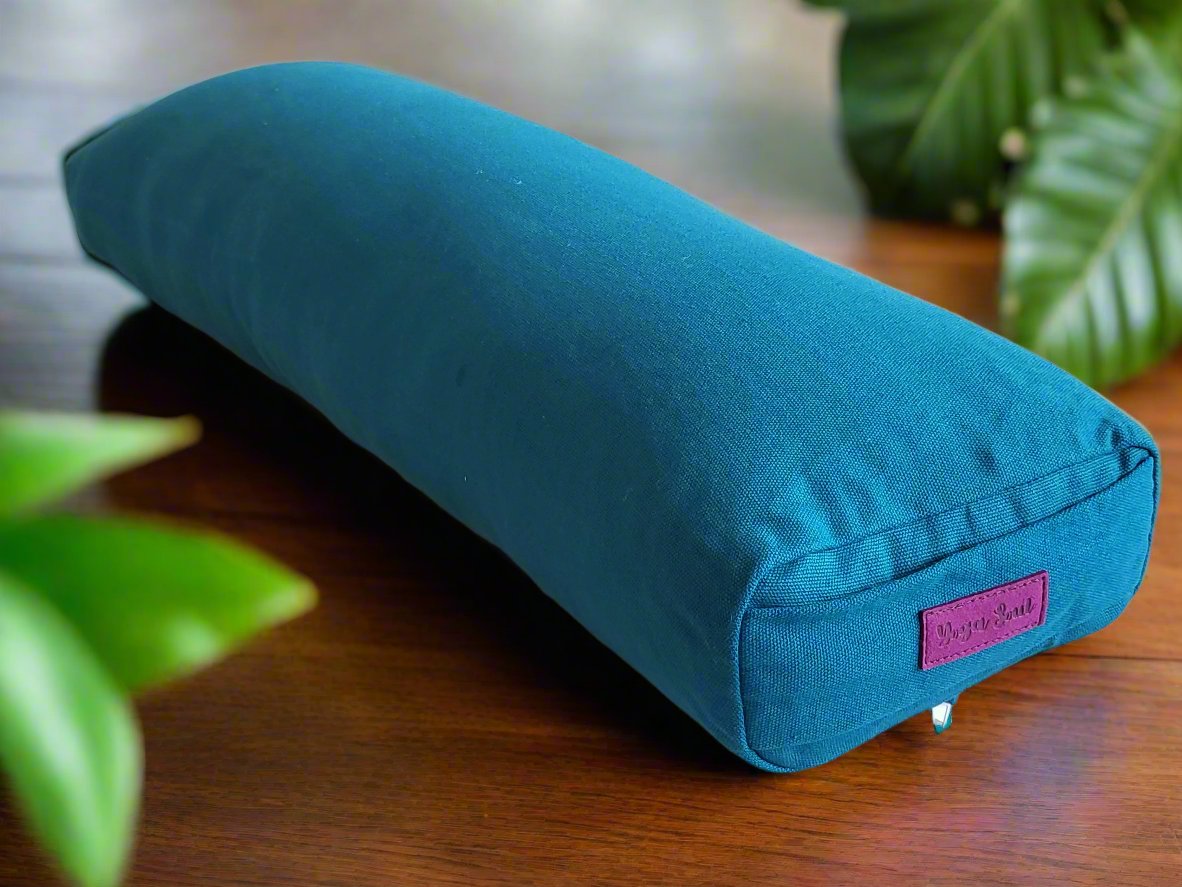 Pranayama Yoga Bolster | Pure | Teal - Yoga Soul