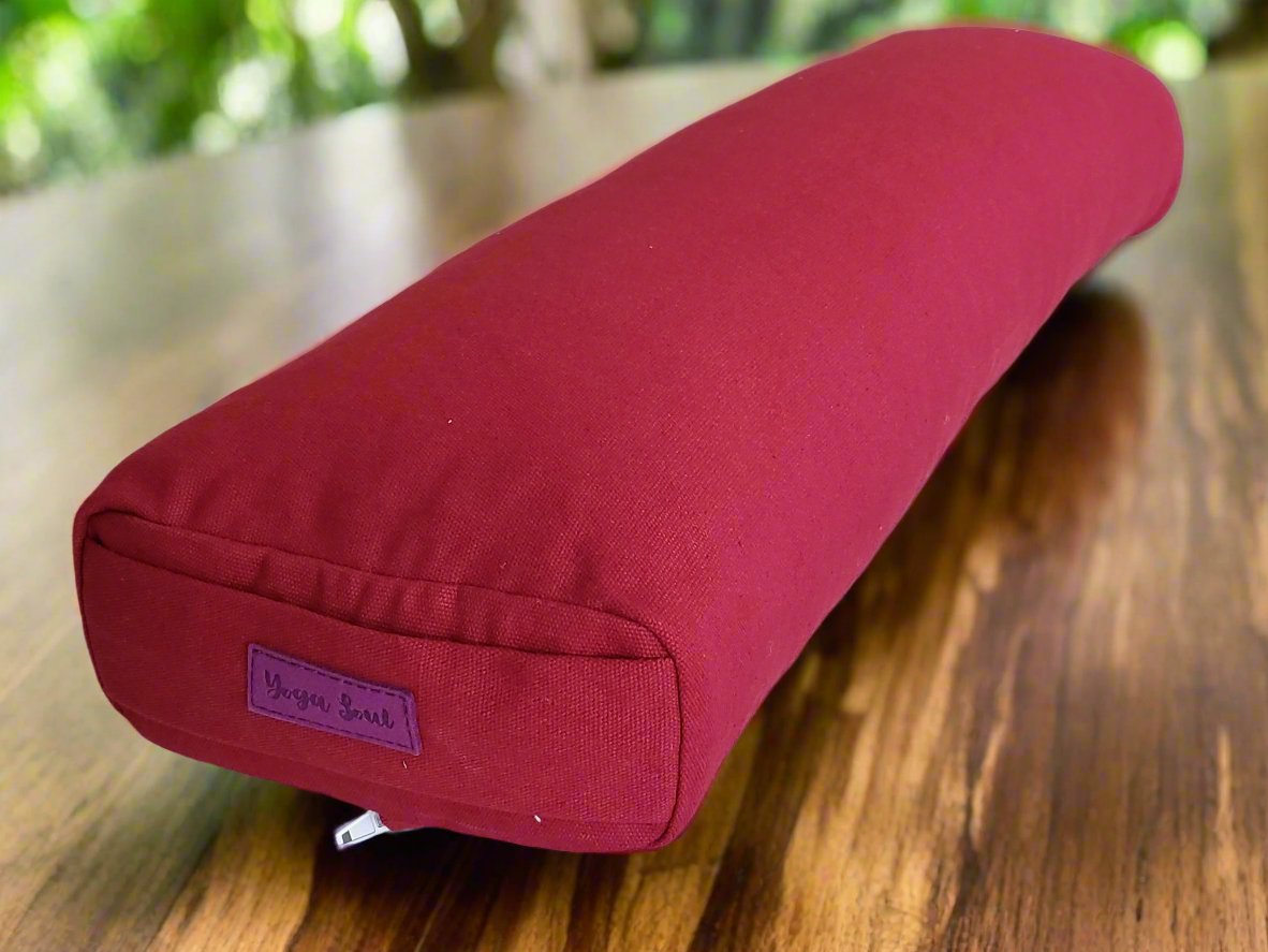 Pranayama Yoga Bolster | Pure | Plum - Yoga Soul