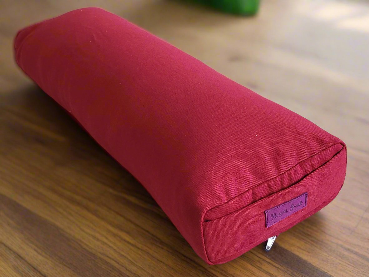 Pranayama Yoga Bolster | Pure | Plum - Yoga Soul