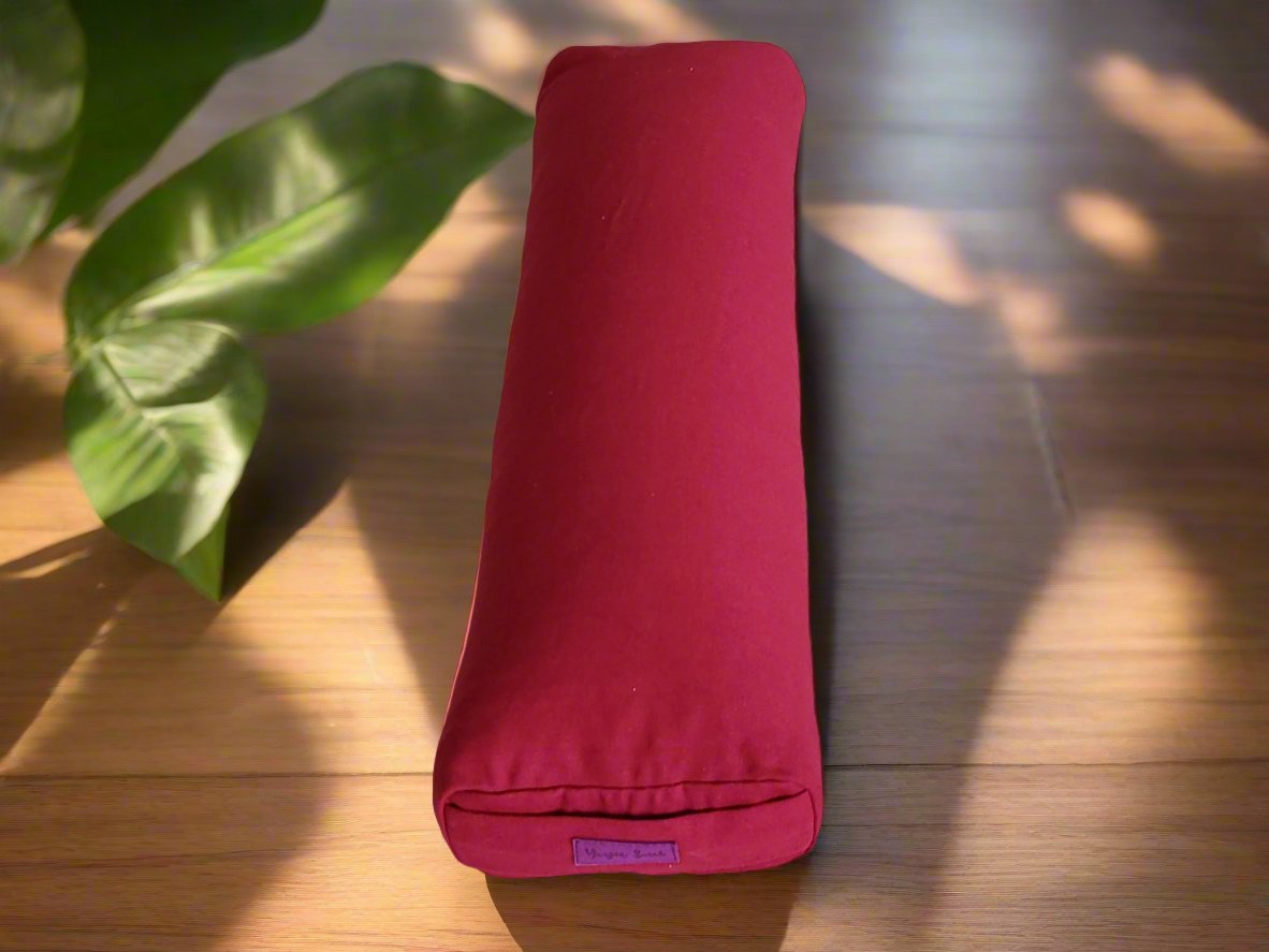 Pranayama Yoga Bolster | Pure | Plum - Yoga Soul