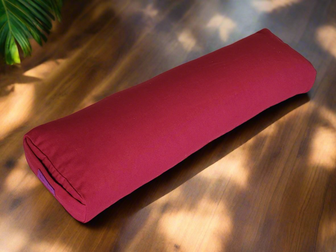 Pranayama Yoga Bolster | Pure | Plum - Yoga Soul