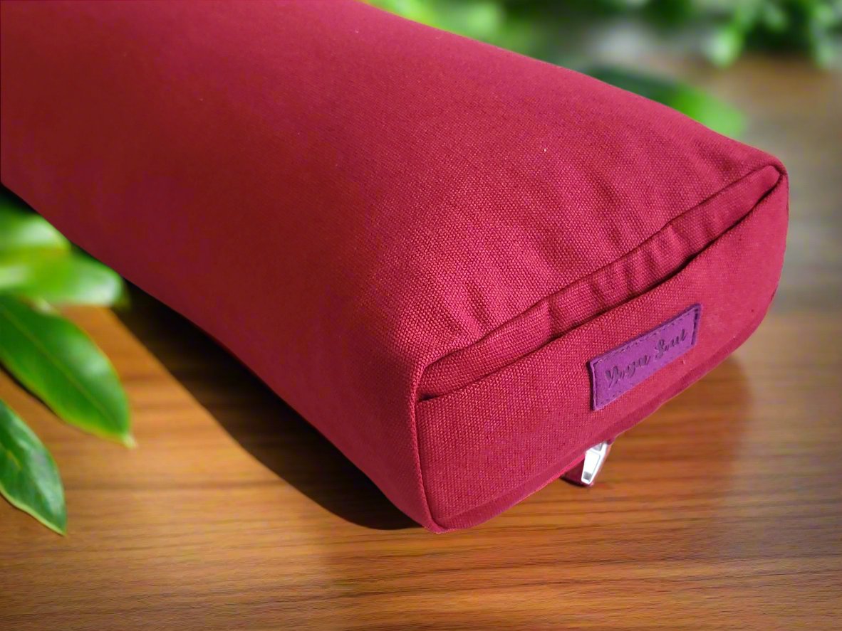 Pranayama Yoga Bolster | Pure | Plum - Yoga Soul