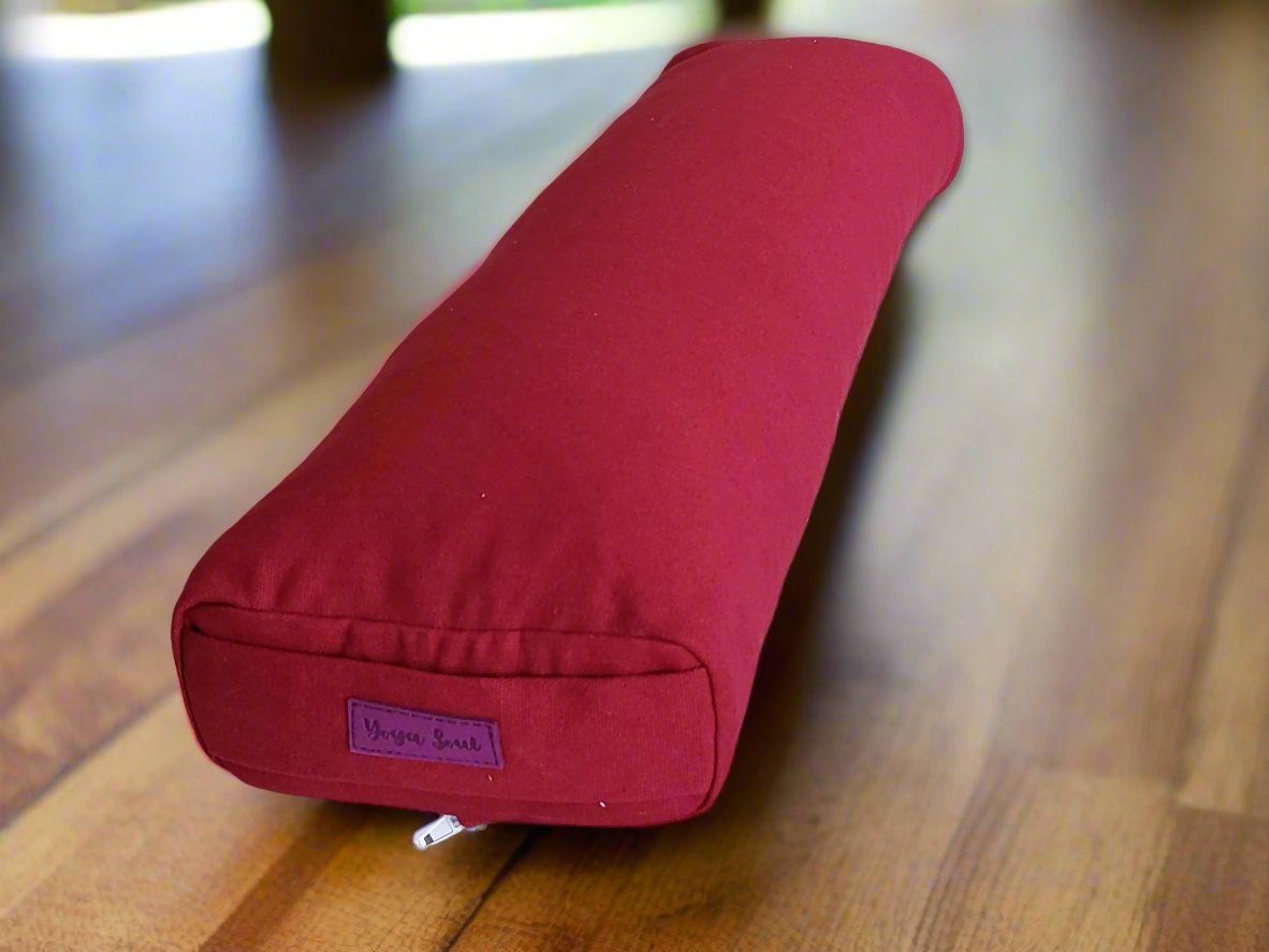 Pranayama Yoga Bolster | Pure | Plum - Yoga Soul