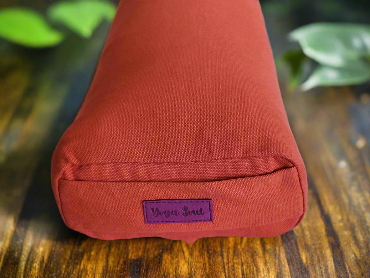 Pranayama Yoga Bolster | Pure | Rust - Yoga Soul