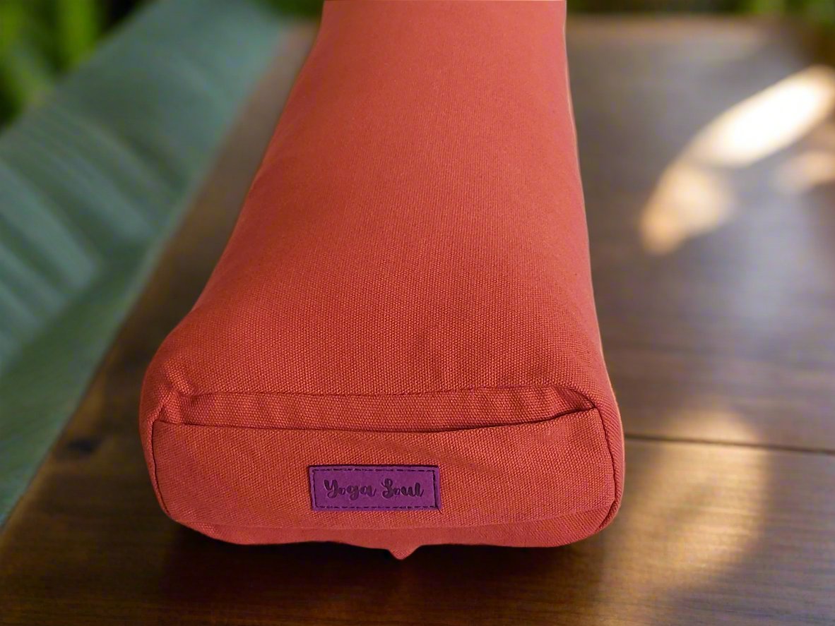 Pranayama Yoga Bolster | Pure | Rust - Yoga Soul