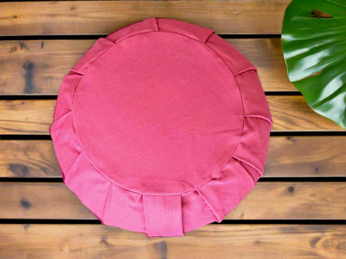 ZAFU Meditation Cushion | Pure | Plum - Yoga Soul