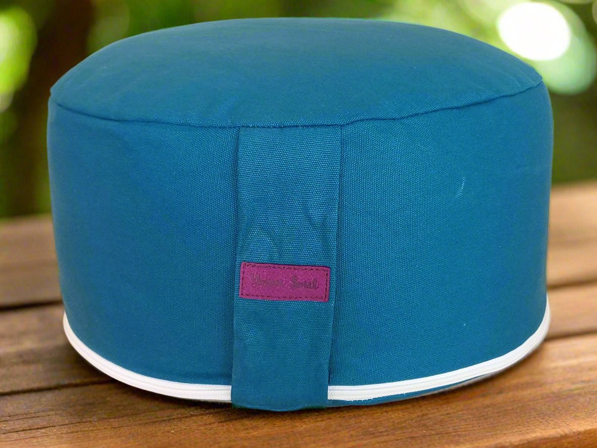 RONDO Meditation Cushion | Pure | Teal - Yoga Soul