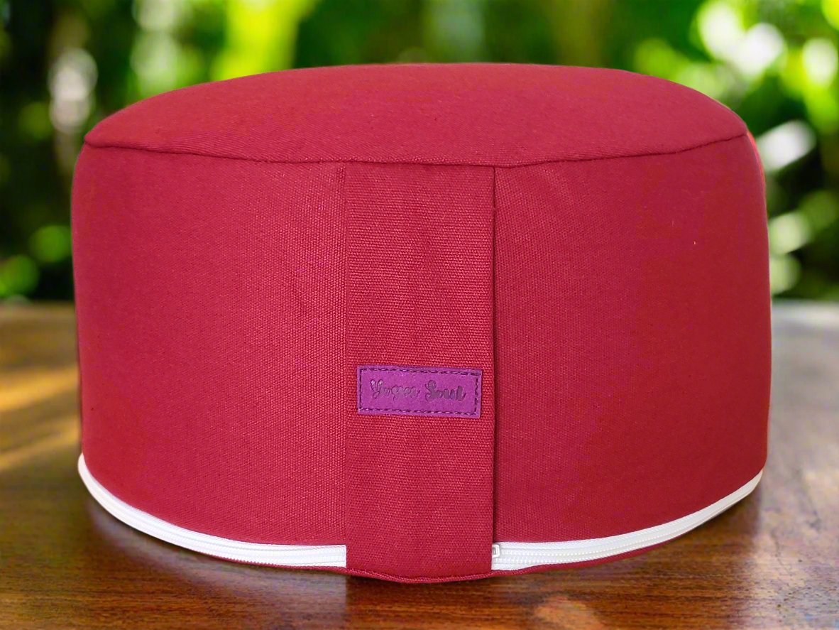 RONDO Meditation Cushion | Pure | Plum - Yoga Soul