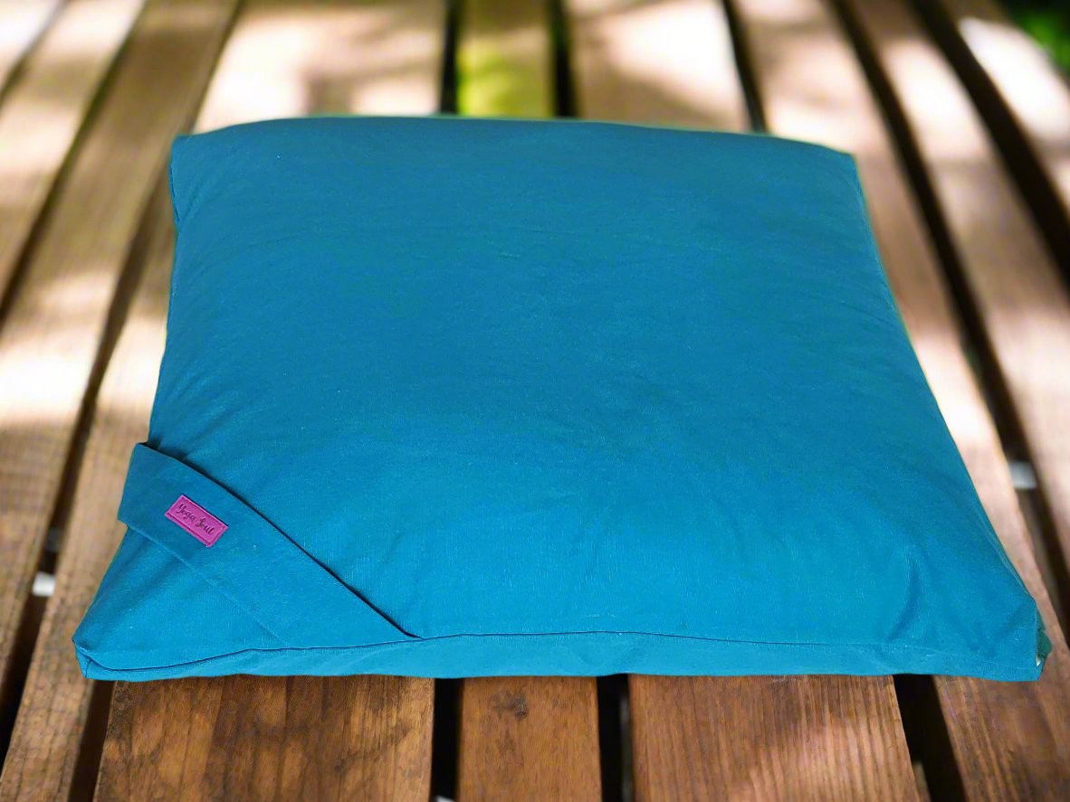 ZABUTON Meditation Cushion | Pure | Teal - Yoga Soul