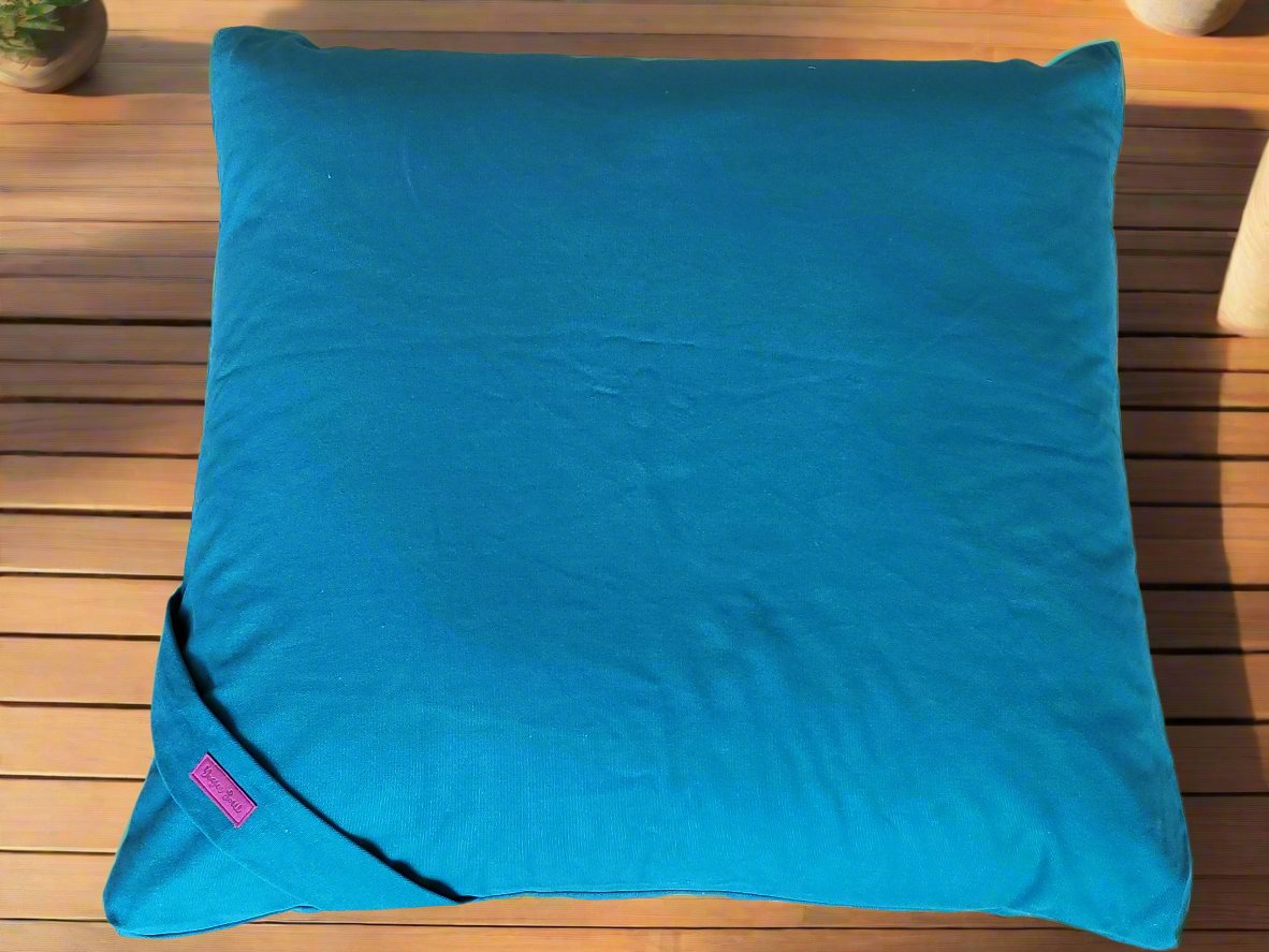 ZABUTON Meditation Cushion | Pure | Teal - Yoga Soul