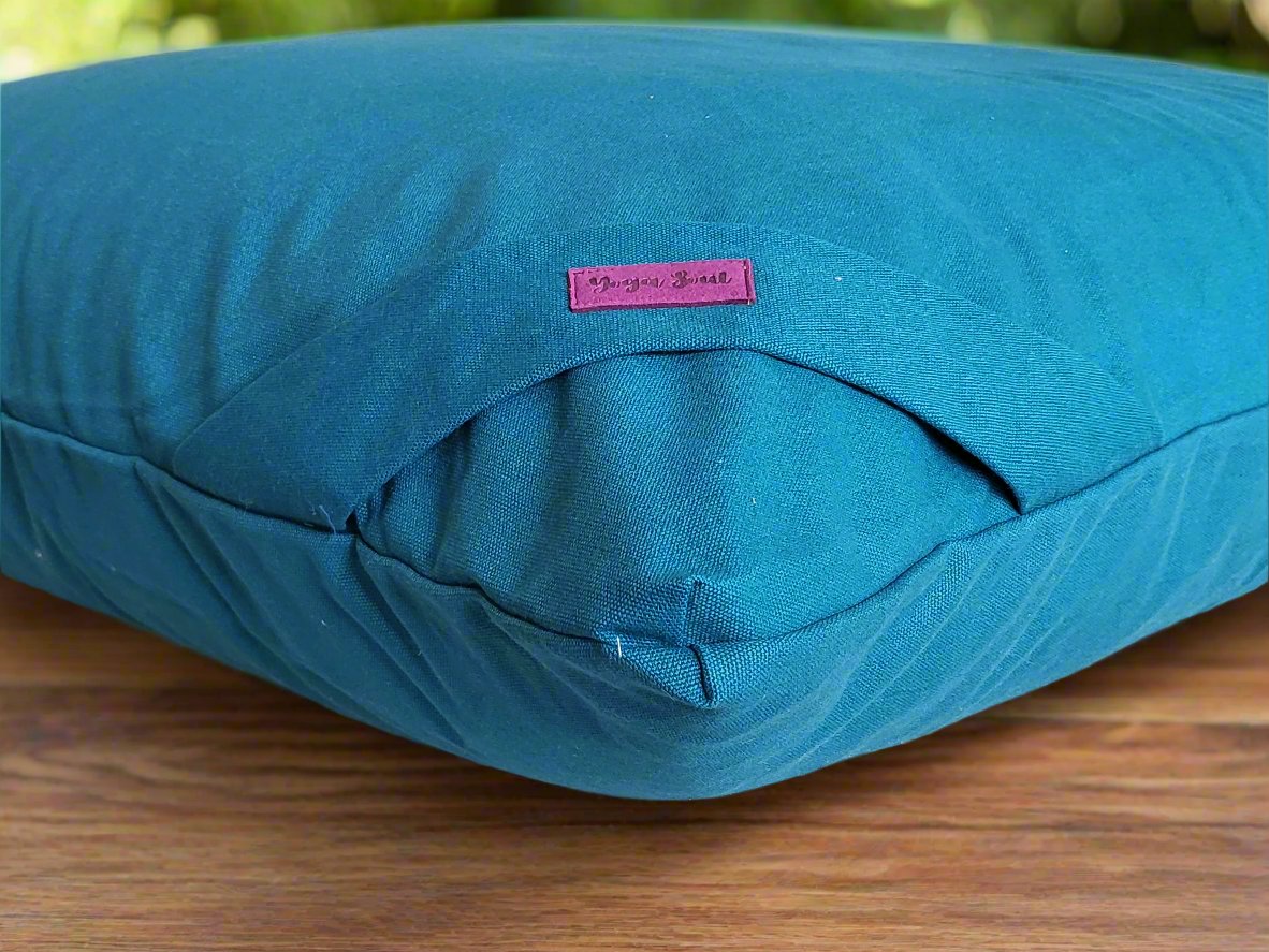 ZABUTON Meditation Cushion | Pure | Teal - Yoga Soul