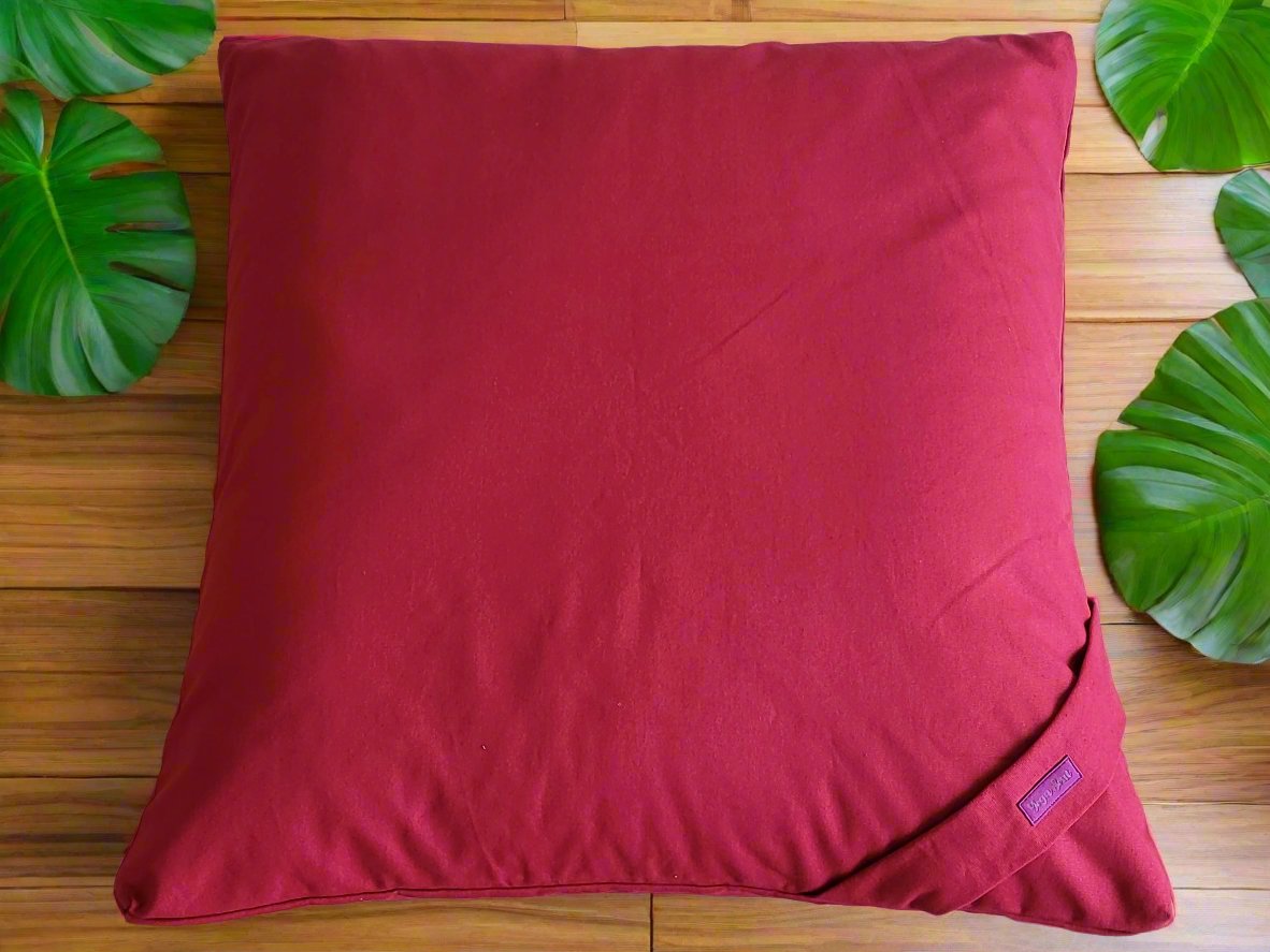 ZABUTON Meditation Cushion | Pure | Plum - Yoga Soul