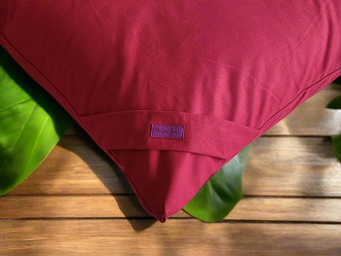 ZABUTON Meditation Cushion | Pure | Plum - Yoga Soul