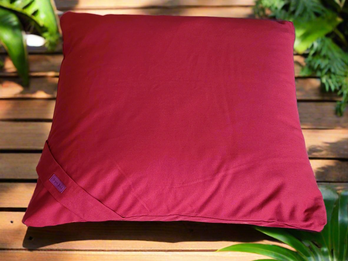 ZABUTON Meditation Cushion | Pure | Plum - Yoga Soul