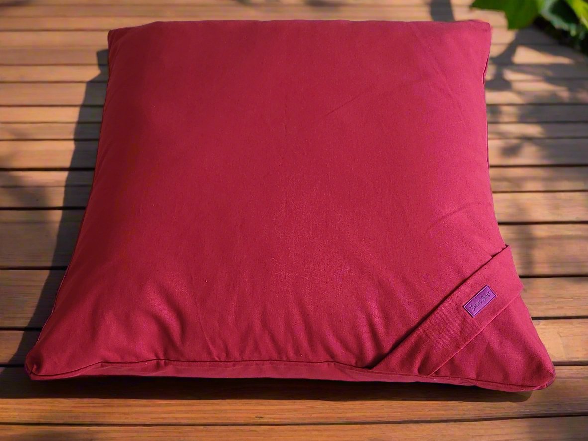 ZABUTON Meditation Cushion | Pure | Plum - Yoga Soul