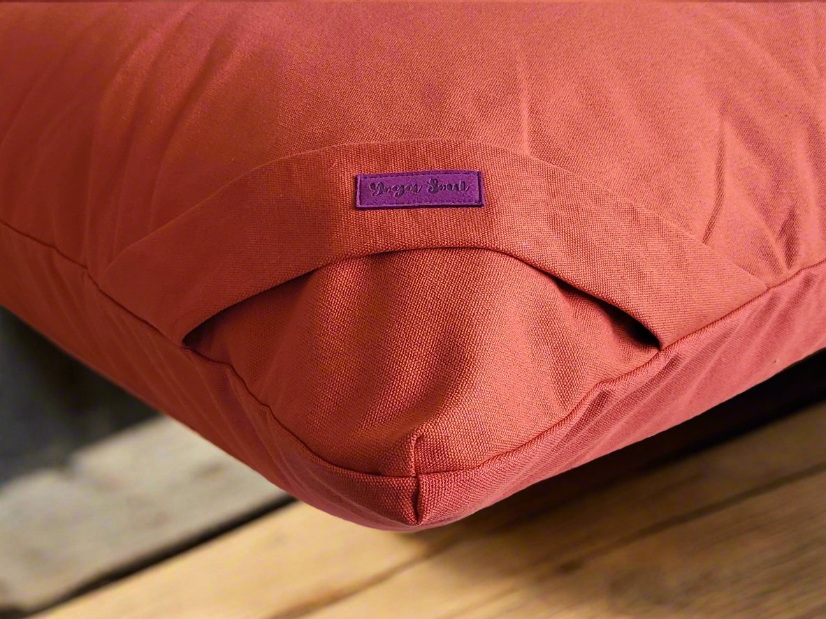 ZABUTON Meditation Cushion | Pure | Rust - Yoga Soul