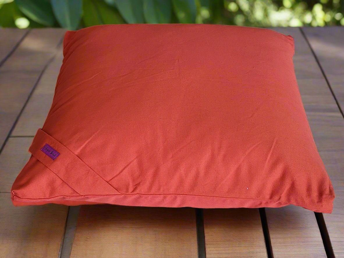 ZABUTON Meditation Cushion | Pure | Rust - Yoga Soul