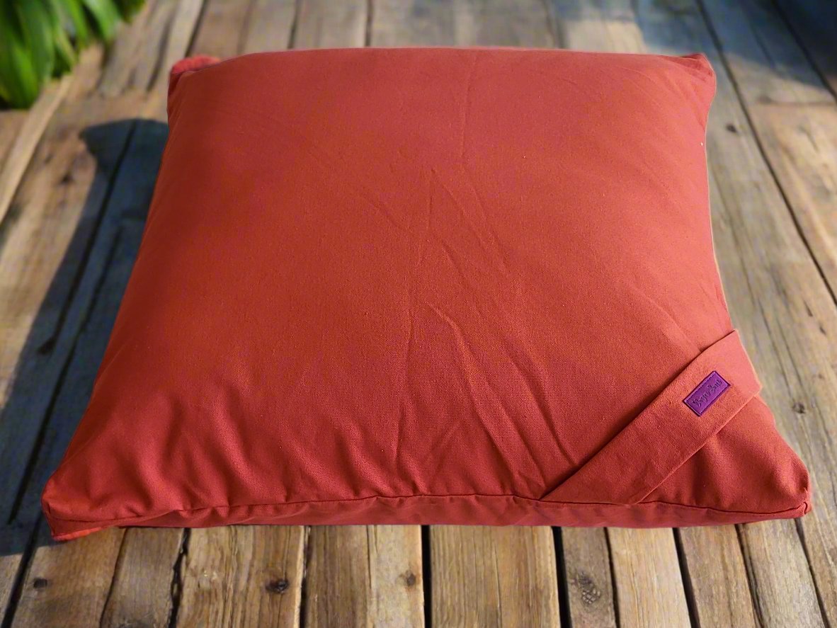 ZABUTON Meditation Cushion | Pure | Rust - Yoga Soul