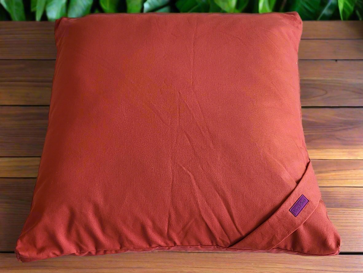 ZABUTON Meditation Cushion | Pure | Rust - Yoga Soul