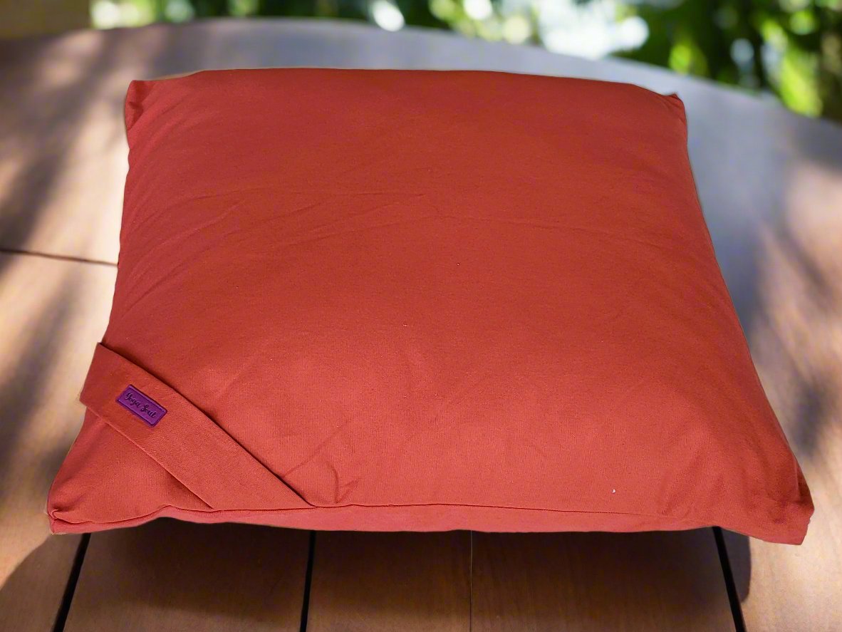 ZABUTON Meditation Cushion | Pure | Rust - Yoga Soul