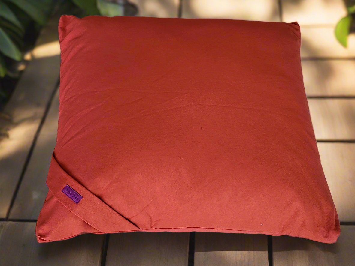 ZABUTON Meditation Cushion | Pure | Rust - Yoga Soul