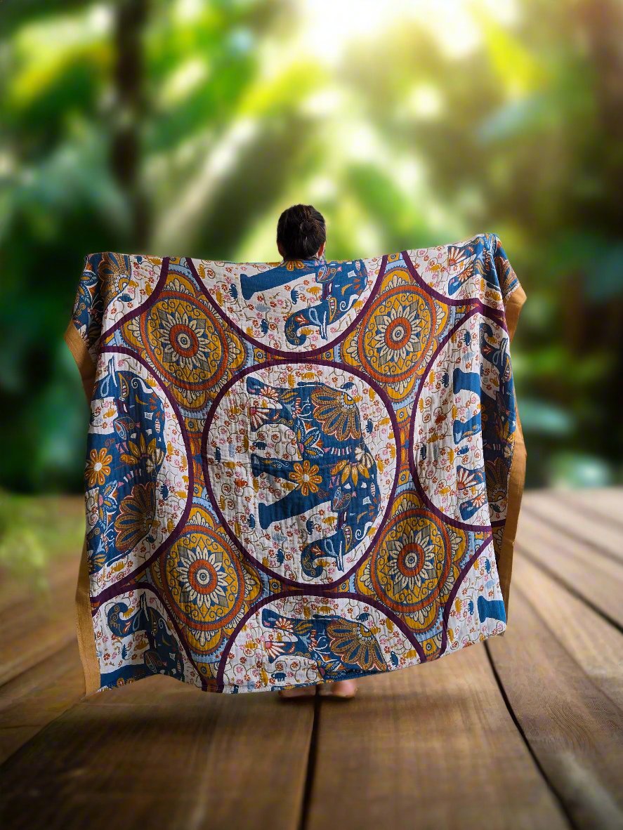 Yoga Blanket | Meditation Blanket | Elephant - Yoga Soul