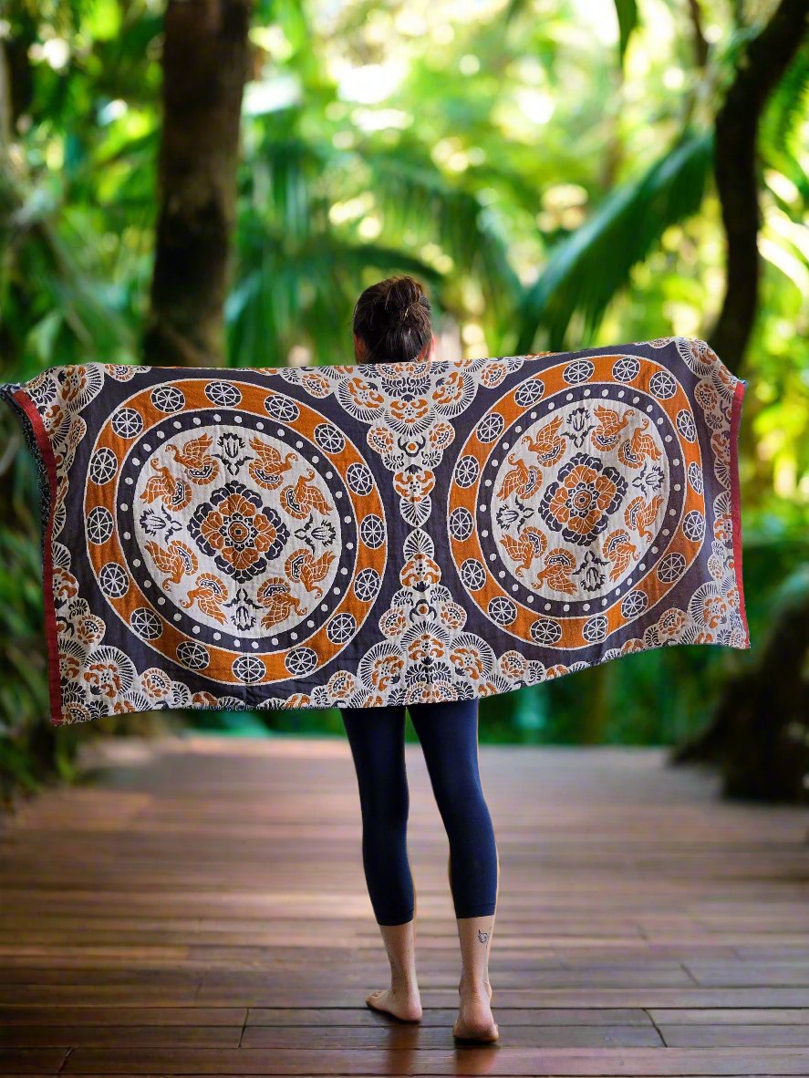 Travel Yoga Blanket | Travel Meditation Blanket | Harmony - Yoga Soul