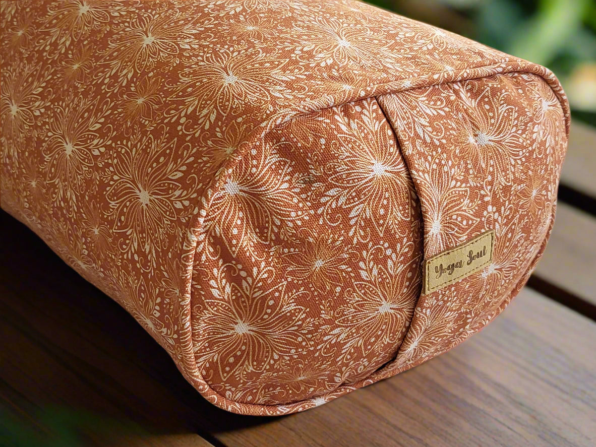 Oval Yoga Bolster | Lotus | Earth - Yoga Soul