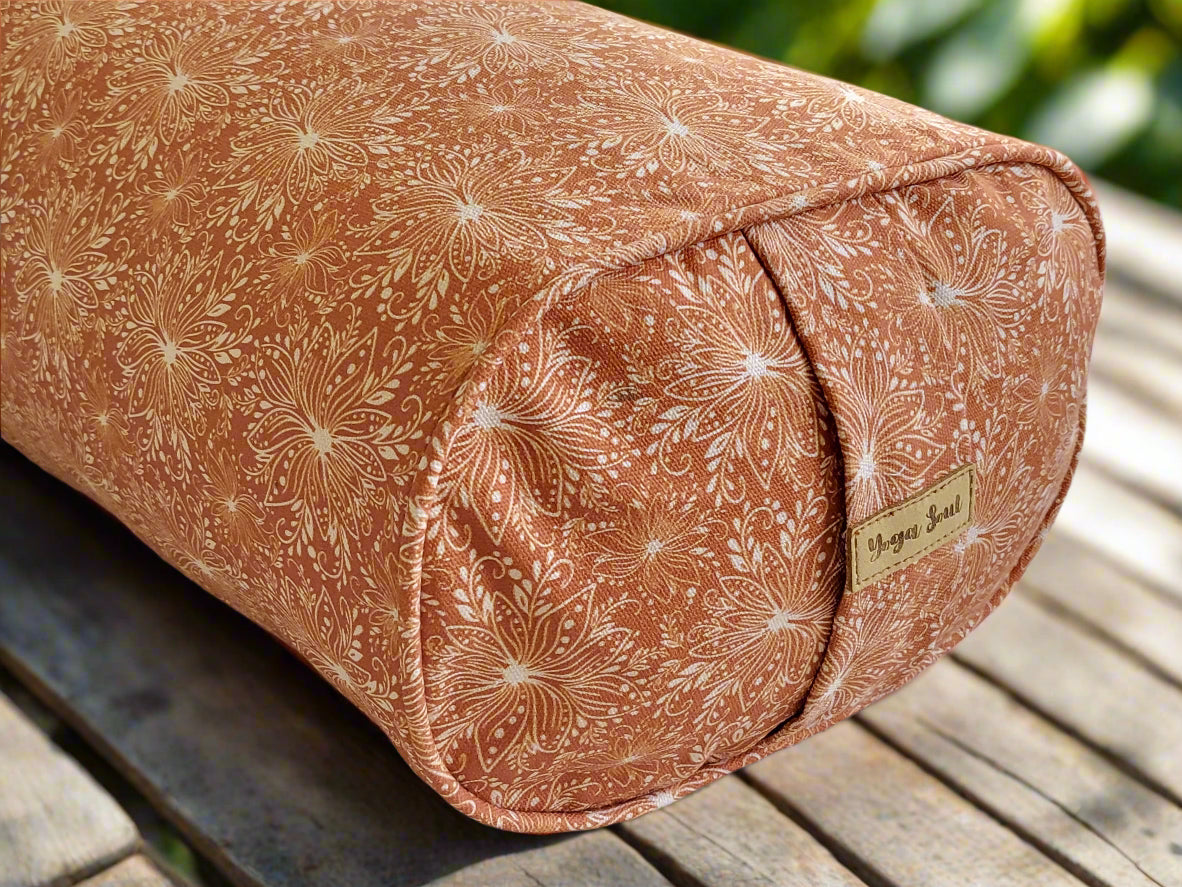 Oval Yoga Bolster | Lotus | Earth - Yoga Soul