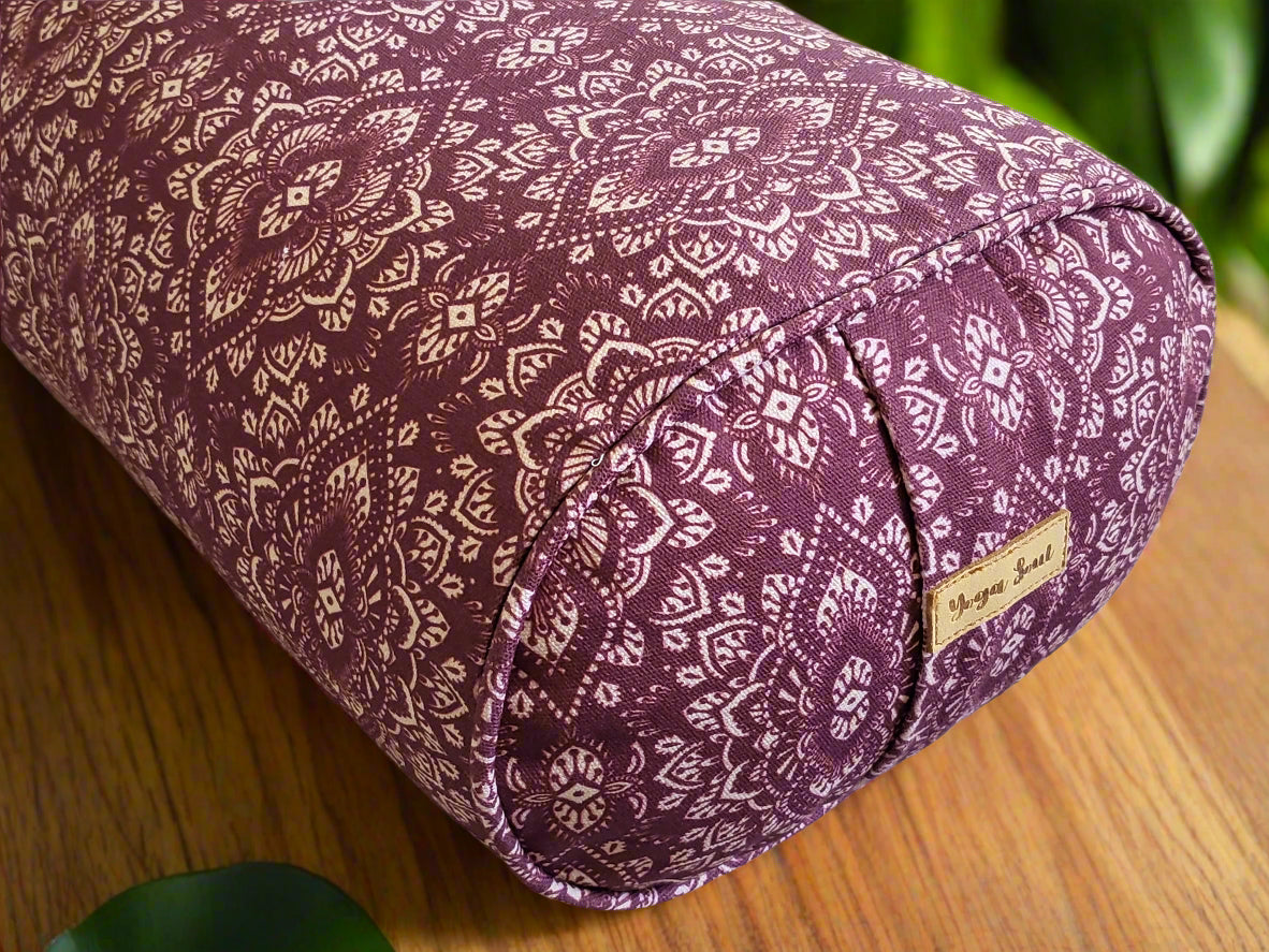 Oval Yoga Bolster | Mandala | Amethyst - Yoga Soul