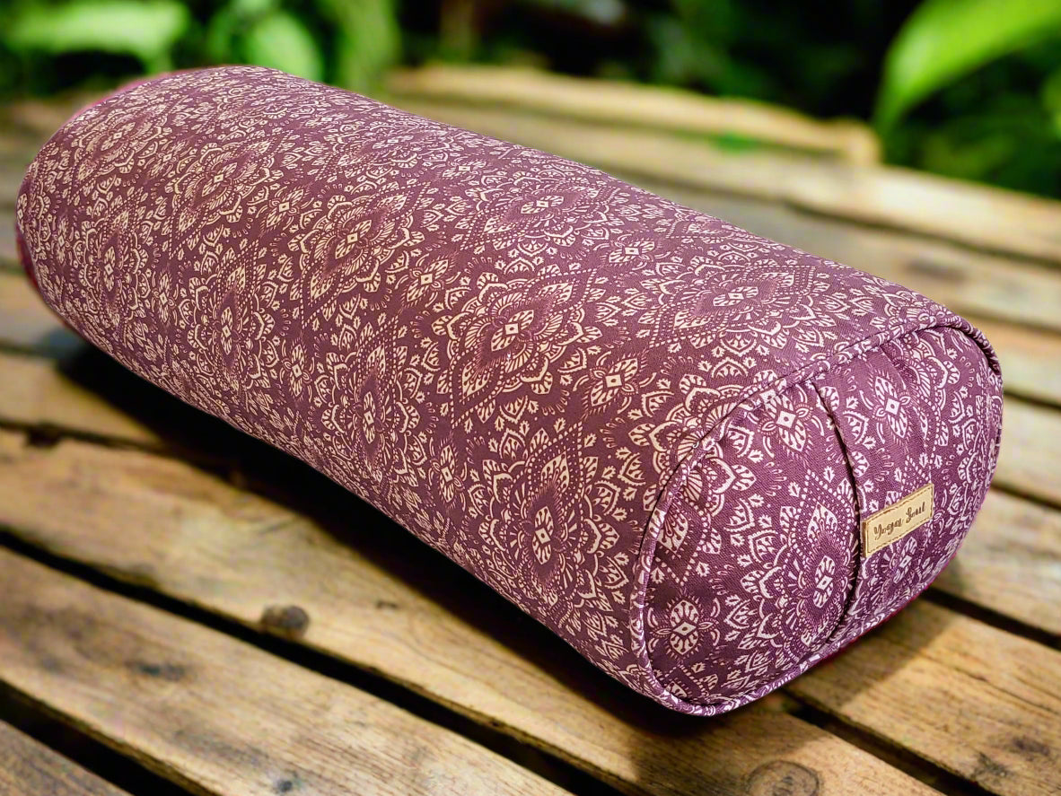 Oval Yoga Bolster | Mandala | Amethyst - Yoga Soul