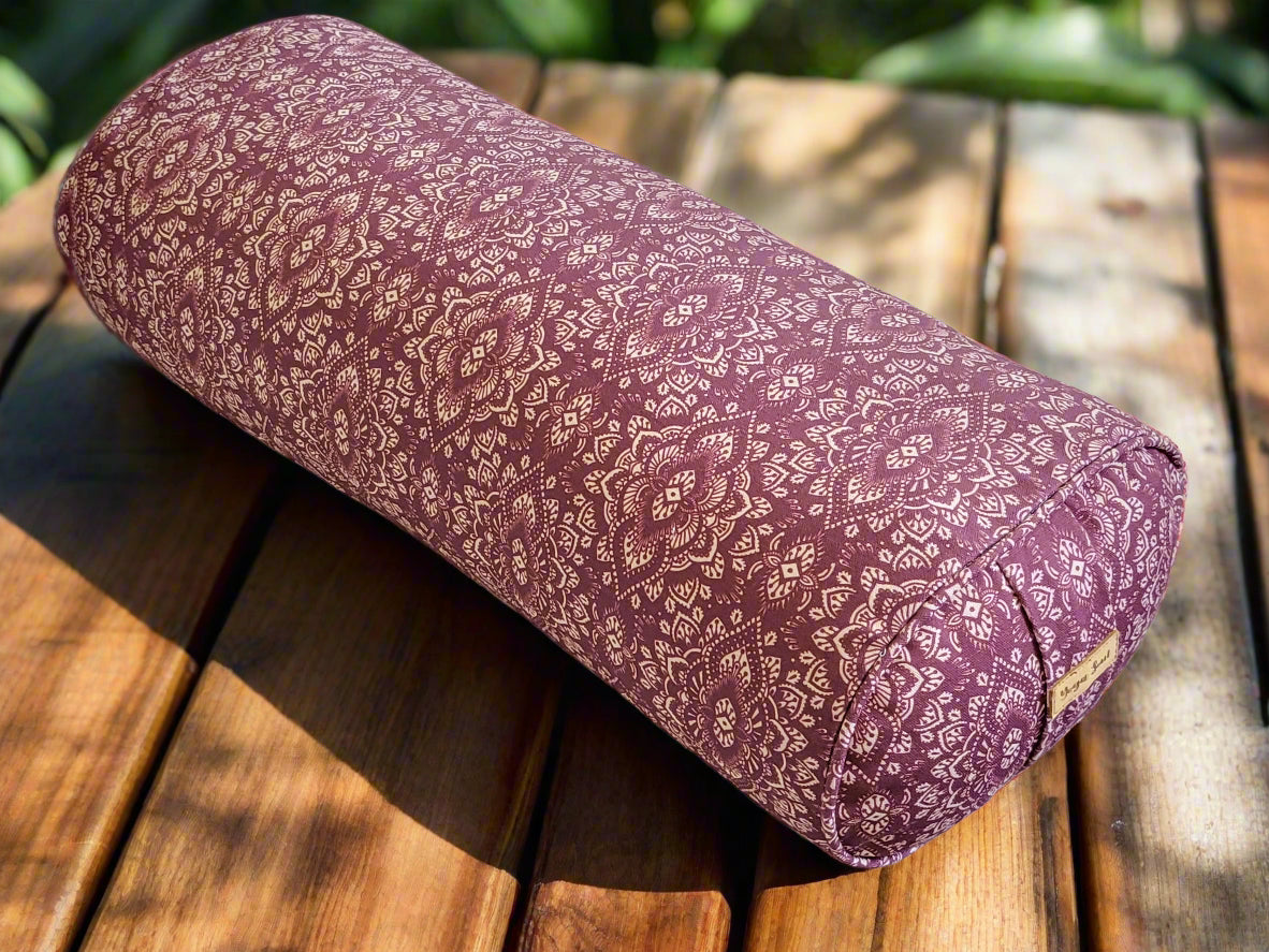 Oval Yoga Bolster | Mandala | Amethyst - Yoga Soul