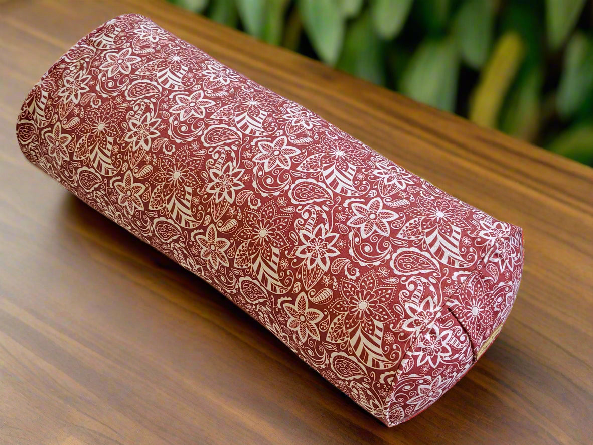 Oval Yoga Bolster | StarFlower| Rust - Yoga Soul