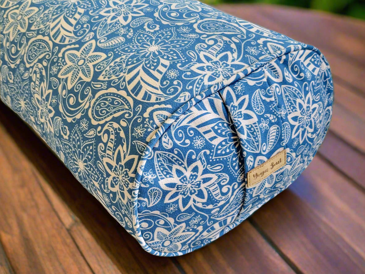 Oval Yoga Bolster | StarFlower | Indigo blue - Yoga Soul