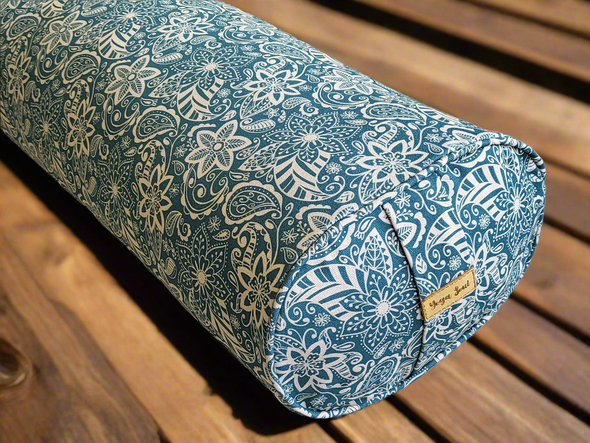 Oval Yoga Bolster | StarFlower | Teal - Yoga Soul