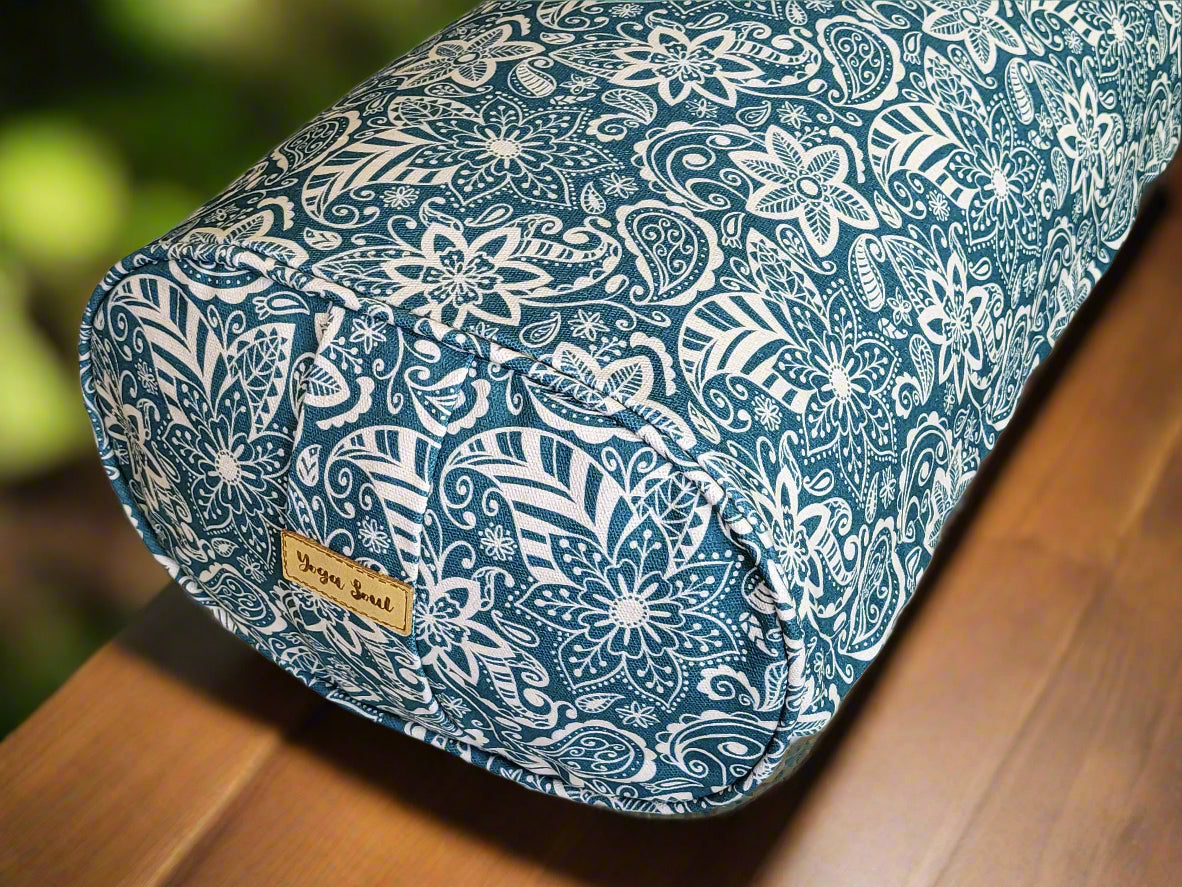 Oval Yoga Bolster | StarFlower | Teal - Yoga Soul