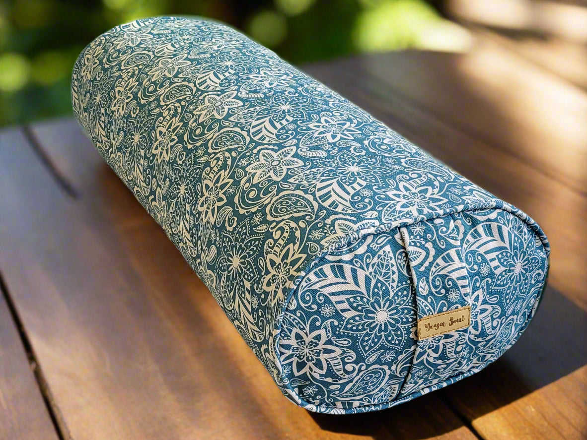 Oval Yoga Bolster | StarFlower | Teal - Yoga Soul