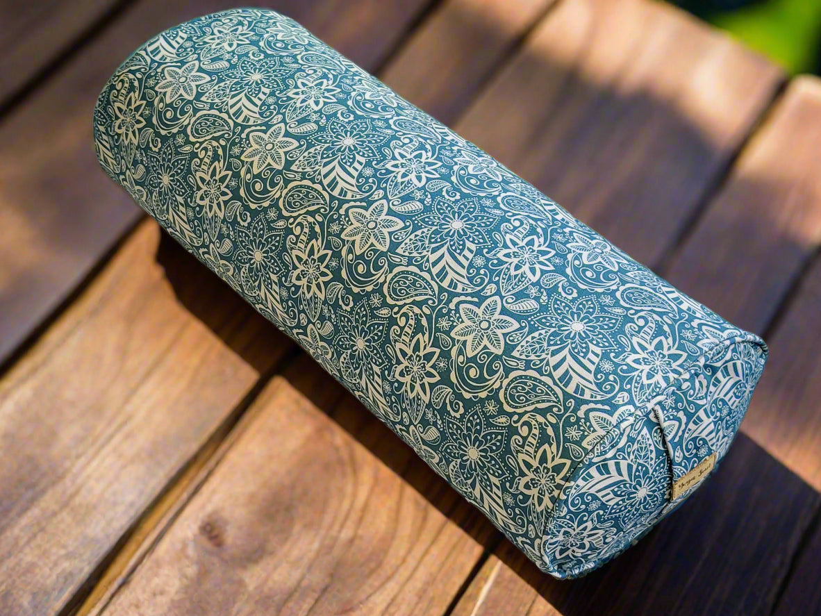 Oval Yoga Bolster | StarFlower | Teal - Yoga Soul