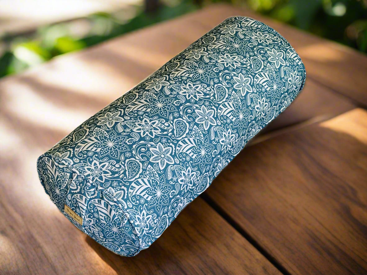 Oval Yoga Bolster | StarFlower | Teal - Yoga Soul