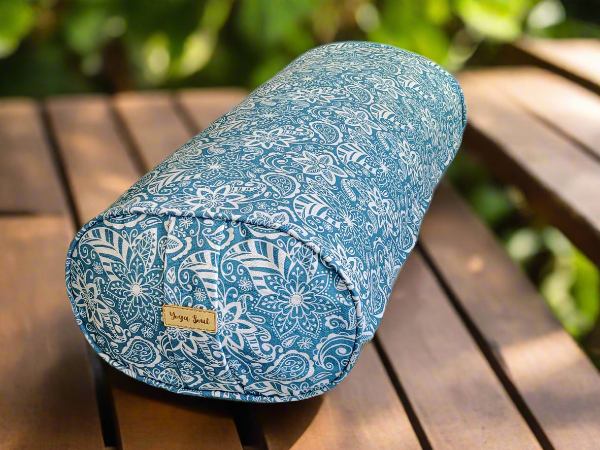 Oval Yoga Bolster | StarFlower | Teal - Yoga Soul