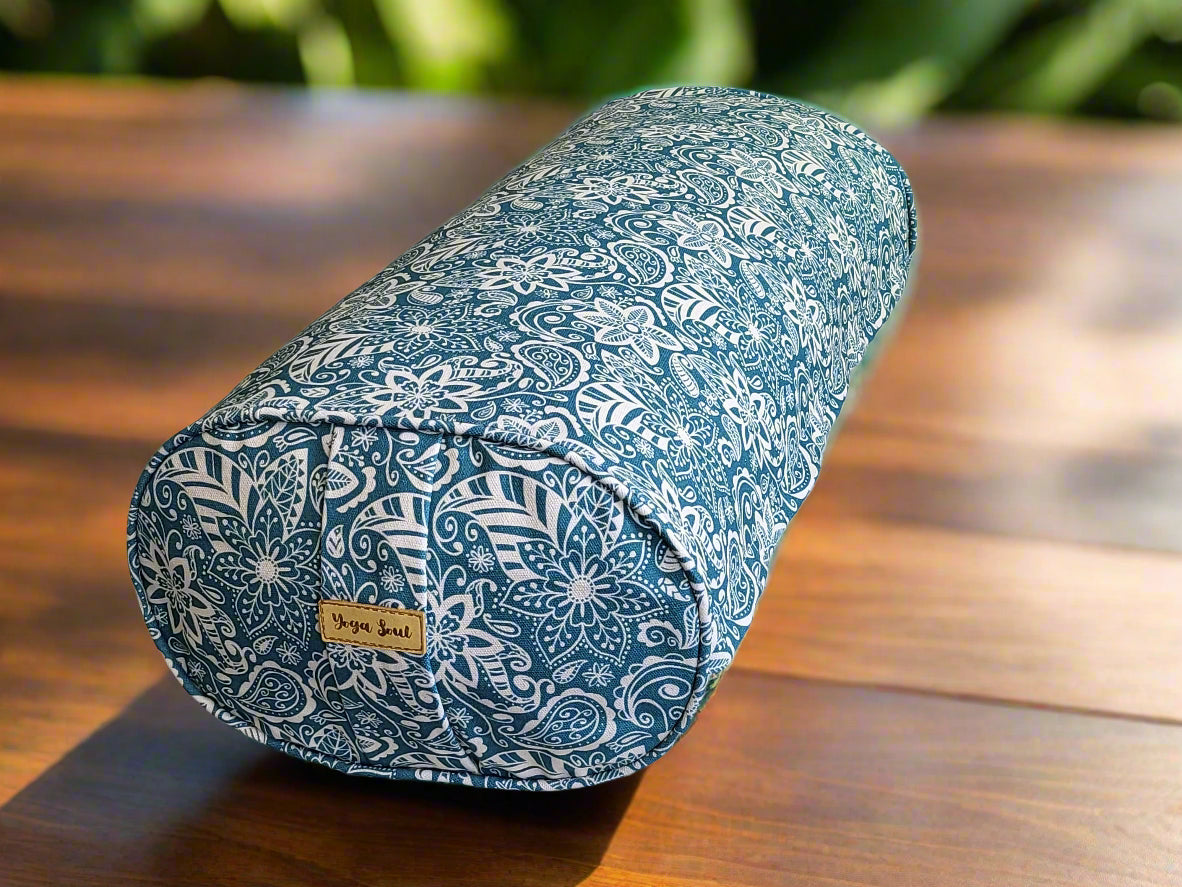 Oval Yoga Bolster | StarFlower | Teal - Yoga Soul