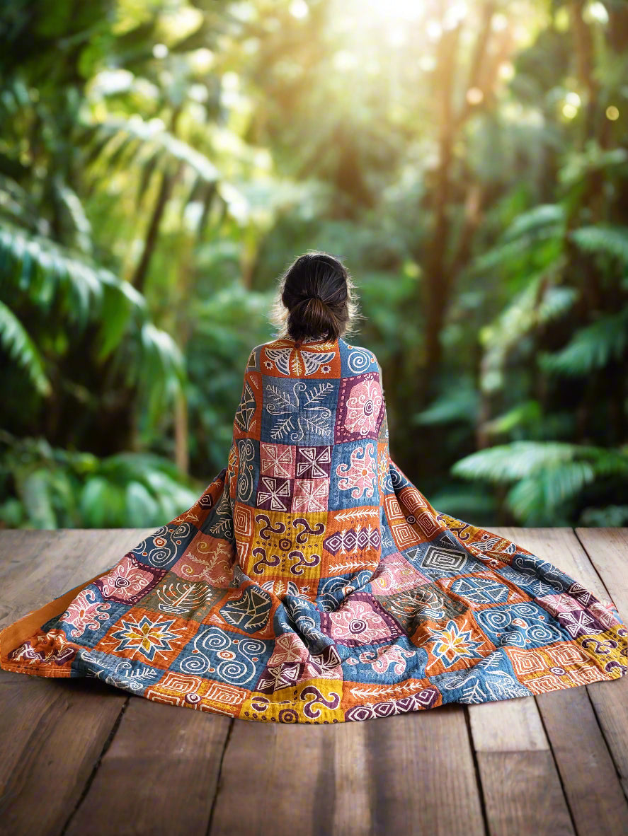 Yoga Blanket | Meditation Blanket | Square