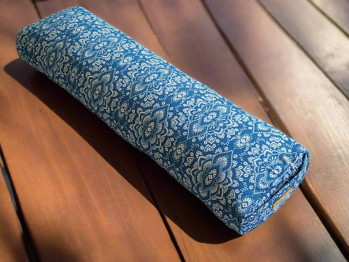 Pranayama Yoga Bolster | Mandala | Indigo Blue - Yoga Soul