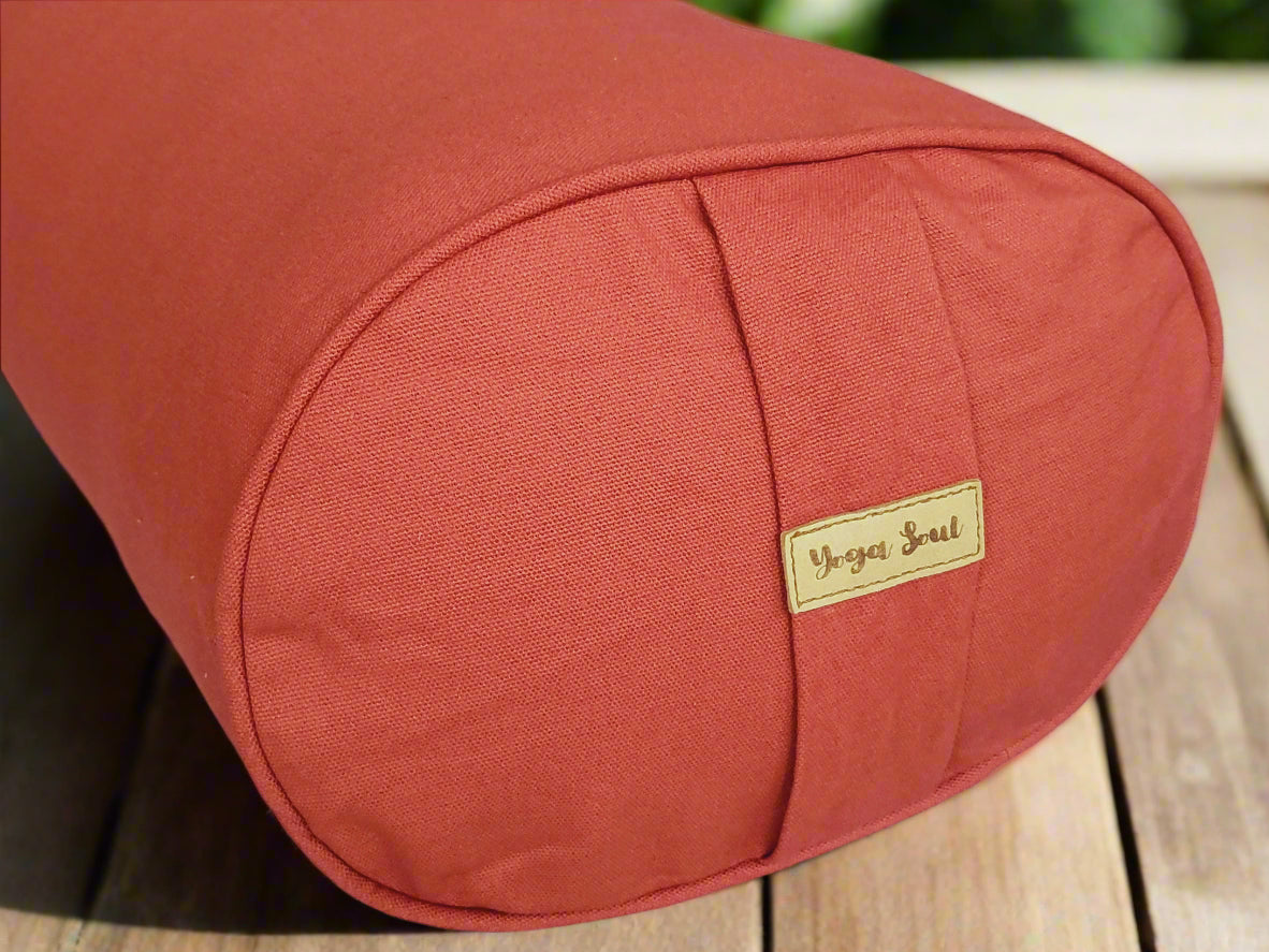 Oval Yoga Bolster | Pure | Rust - Yoga Soul