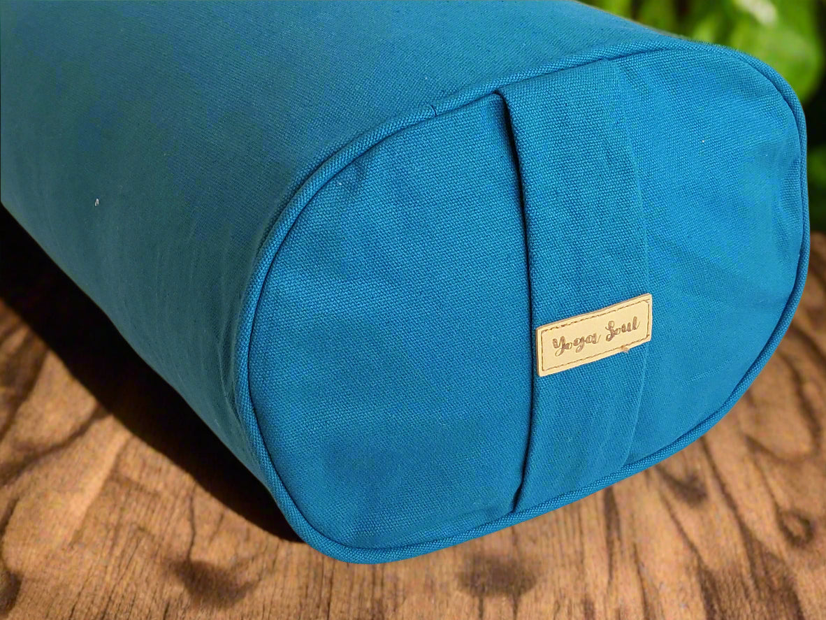 Oval Yoga Bolster | Pure | Teal - Yoga Soul