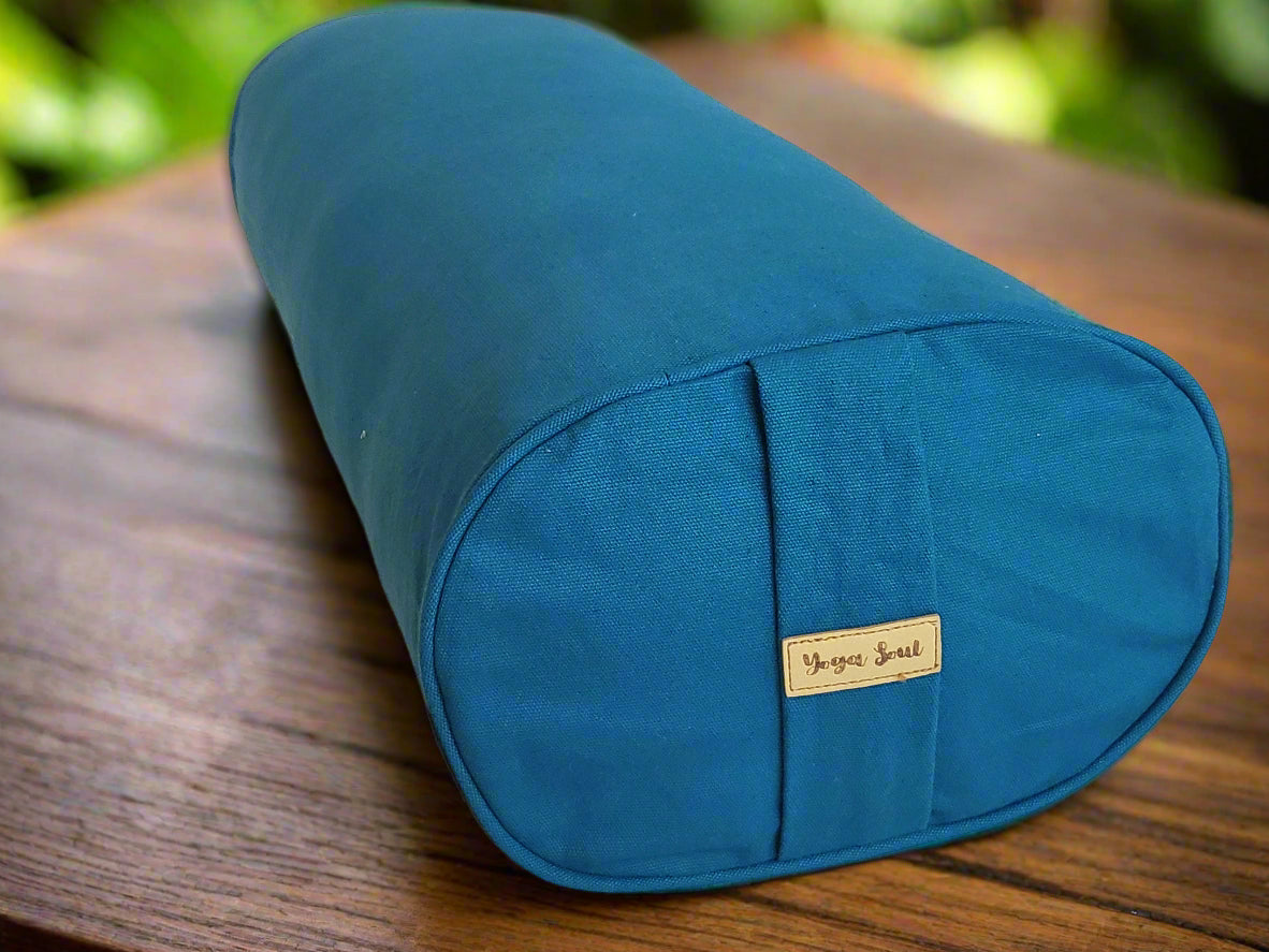 Oval Yoga Bolster | Pure | Teal - Yoga Soul